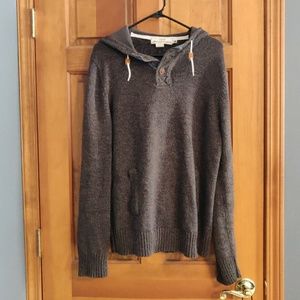 Hooded Henley sweater H&M
